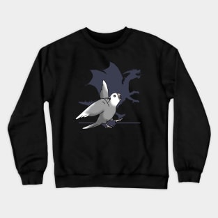 White faced Cockatiel Dragon Shadow Crewneck Sweatshirt